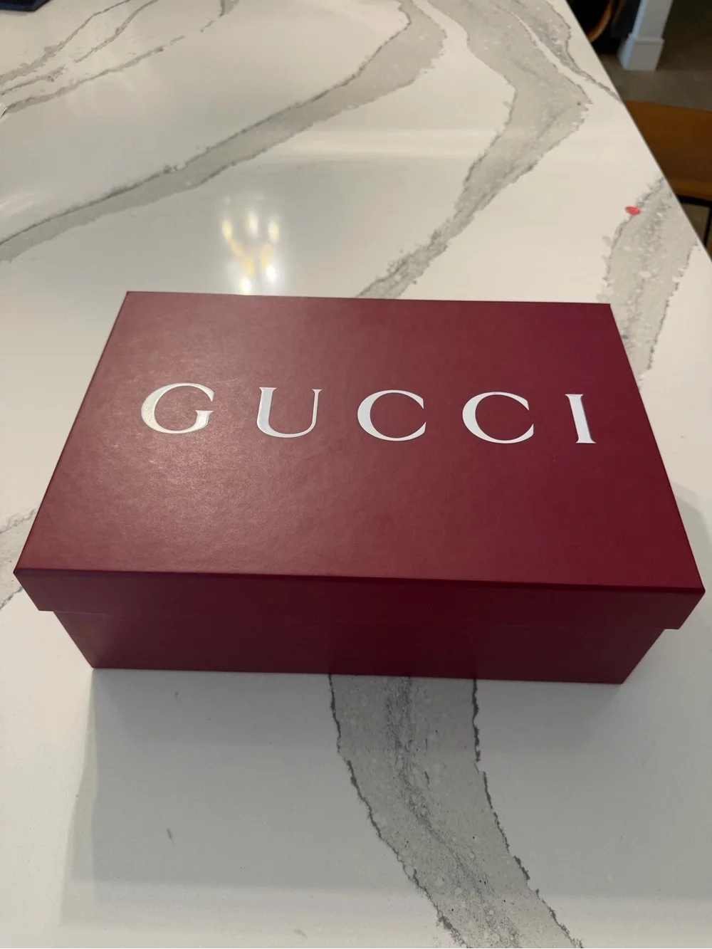 Gucci Metallic Silver Leather Low-Top Sneakers with Cream Soles